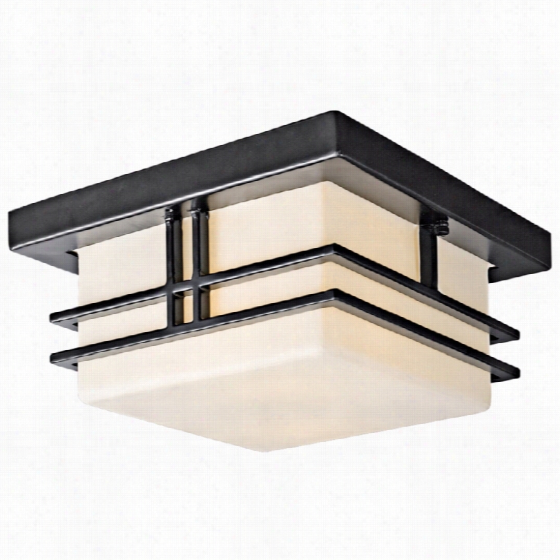 Cn Temporary Kichler Tremillo Black Aluminum Utdoor Ceiling  Light