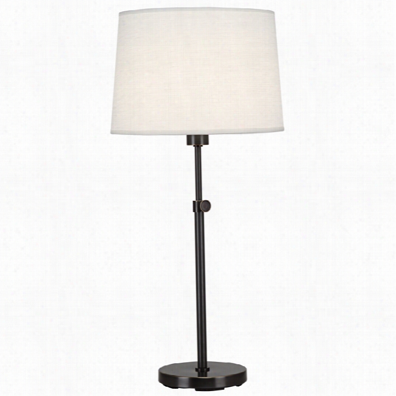 Contemporary Koleman Adjustable Deepb Ronze Combine Robert Abbey Table Lamp