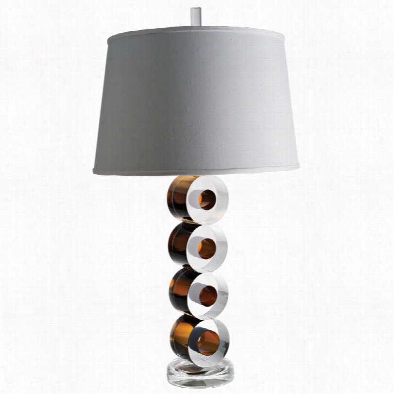 Contemporaryleonardo Brown Art Glass  Contemporary 35-inch-h Table Lamp