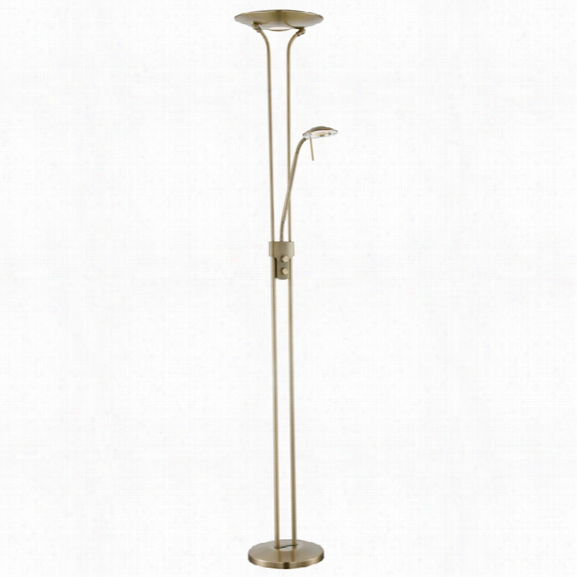 Contemporary L Ite Soure Dualify Iii Antique Brsass Led Reading Floor Lamp