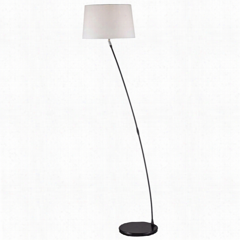 Contemporary Lite Sourcev Ivarom Black 66 1/2-inch-h Arc Floor Lamp