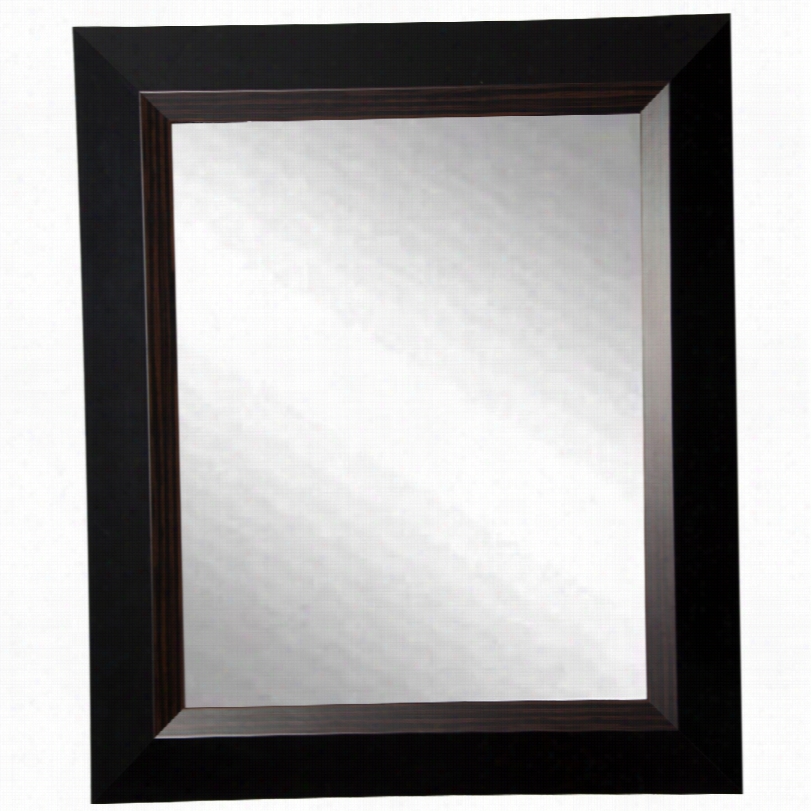 Conte Mporary Maynerd C Ollection Brown Lining Wall Mirror-29 3/4x35 3/4