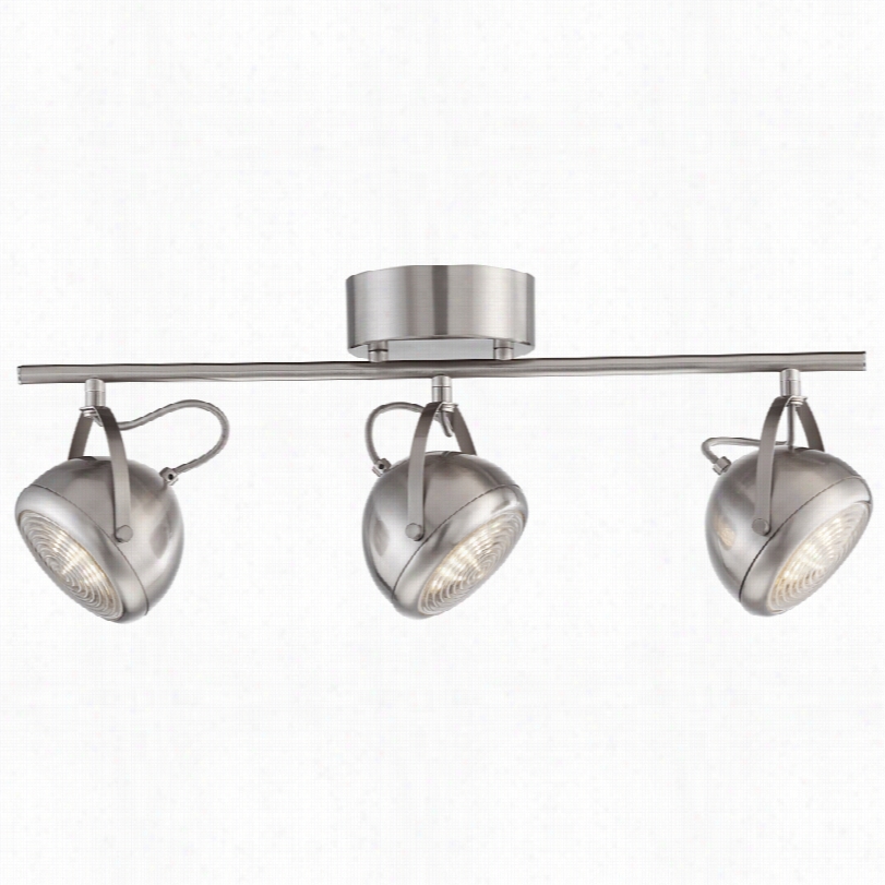 Contemporary Recent Round Brusehd Steel Pro Track Ceiling Fixture