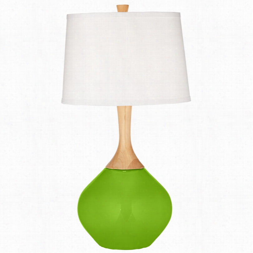 Contemporary Neon Green Wexler 31-inch-h Table Lamp