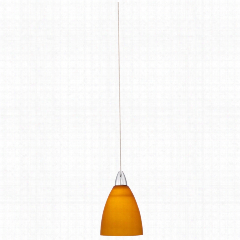 Contemporary Nvoce Amber Trade Glass Led Mini Pendant Light