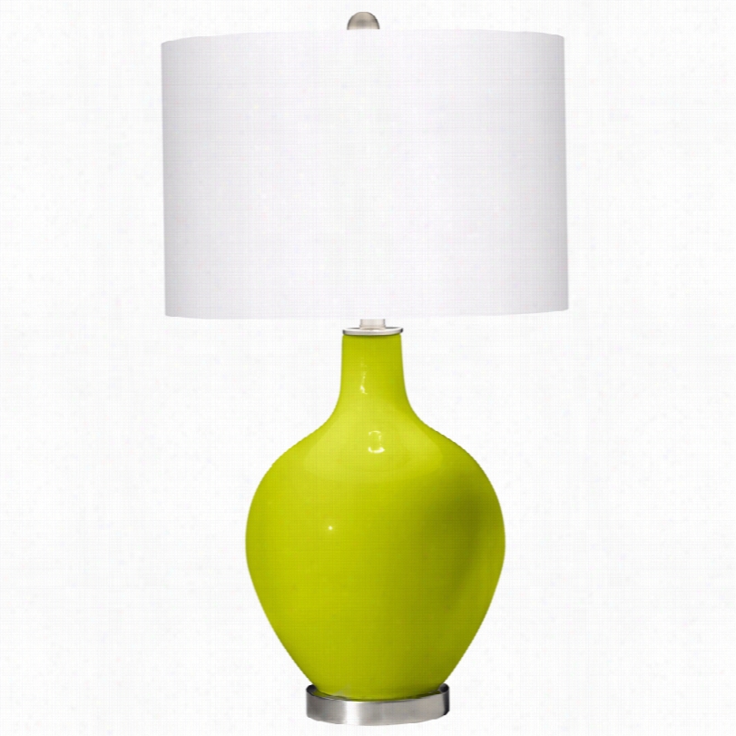 Contemporary Pastel Green 28-inch-h Ovo Table Lamp