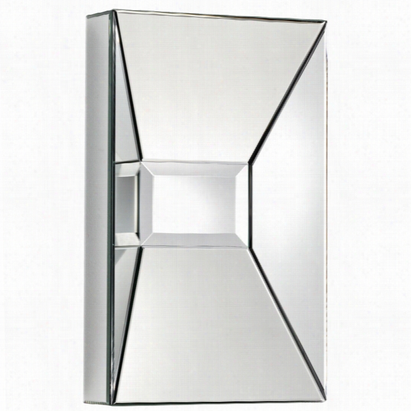 Contemporay Pentallics Beveled Rectangular Wall Mirror-15 3/4x25 1/2