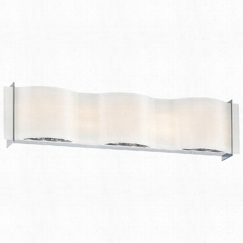 Contemporary Poss Ini Euro Lyndell Nickel 22-inch-w Led Bathroom Light