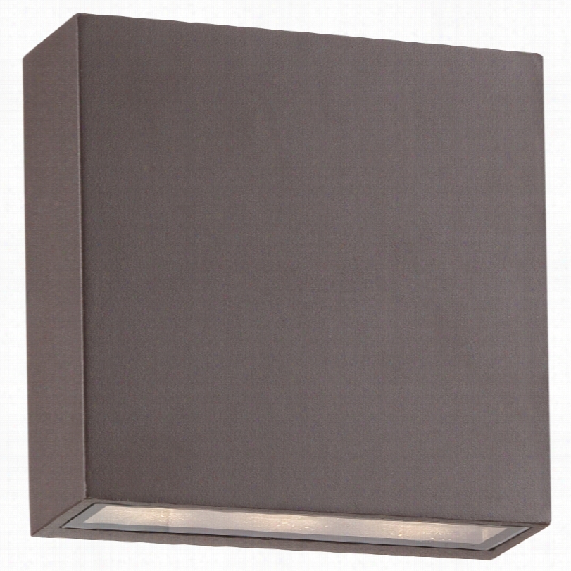 Contemporary Possini Euro Stanford Bronze Modern Ouutdoor Led Wall Light