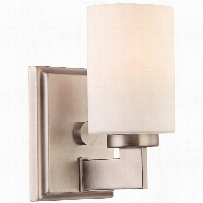 Contemporary Quoizel Taylor Antique Nickel  7 1/2-inch- H Sconce