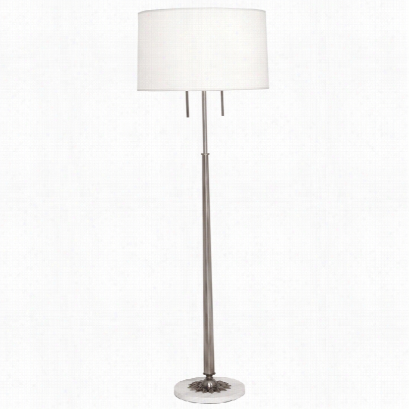 Contemporary Rico Eespinet Churchill Antique Nickel 2-light Floor Lamp