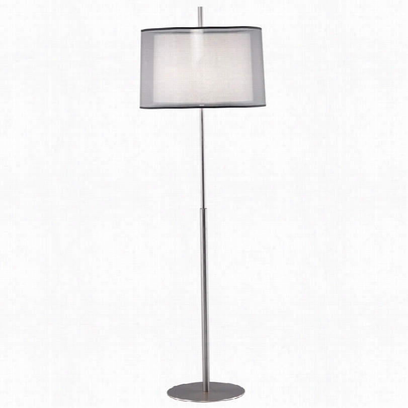 Contemporary Robert Abbey Saturnia Elna Plata 63 3/4-inch-h Floor Lamp