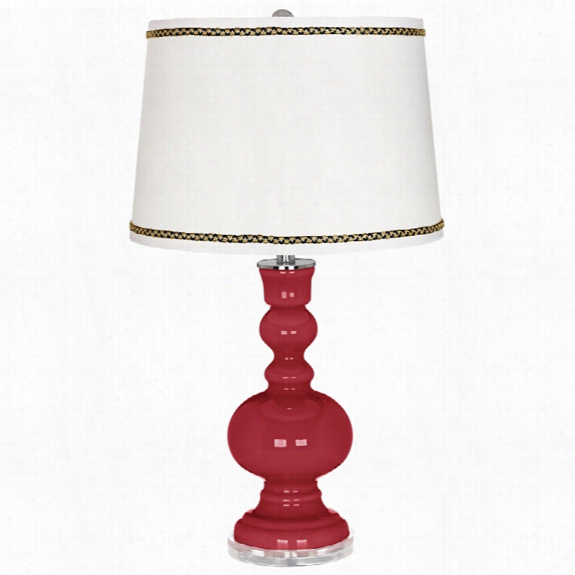 Contemporrary Samba Apothecary 30-inch-h Table  Lamp With Ric-rac Trim