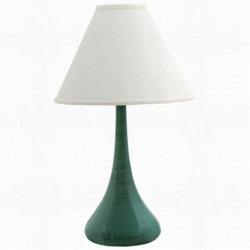 Contemporary Scatchard Stoneware S Lim Sage Green 26-inch-h Table Lamp