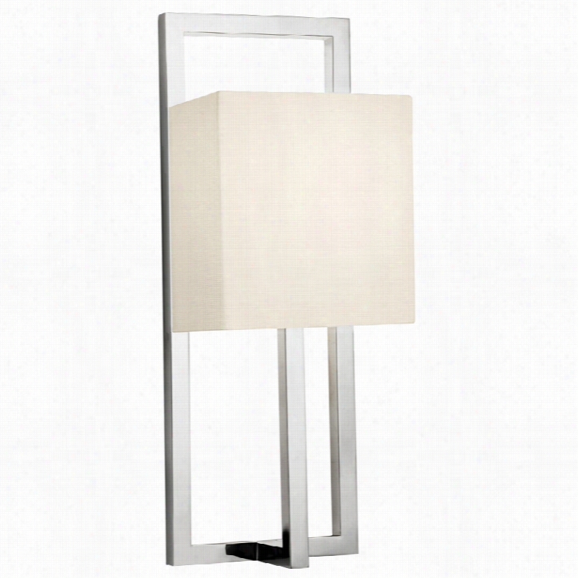 Contemporary Sonneman Linea 13 1/2"" High Polished Nickel Wall Sconce