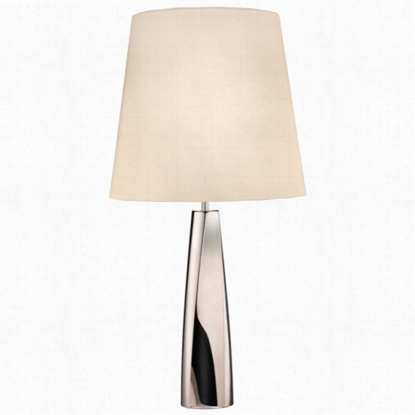 Contemporary Sonneman Virage Polished Nickel 31-inch-h Table Lamp