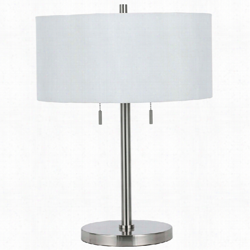 Cnotemporary Spiga Modern Brushed Steel  22 1/2-iinch -h Table Lamp