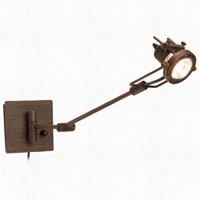 Contem Porayr Spotlight Bronze Single-light Swing Take ~s Wall Lamp