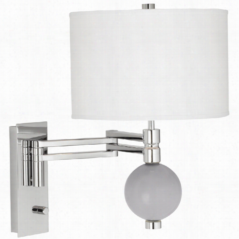 Contemporary Swanky Gray Niko 18-innch-h Swing Rm Wall Lamp