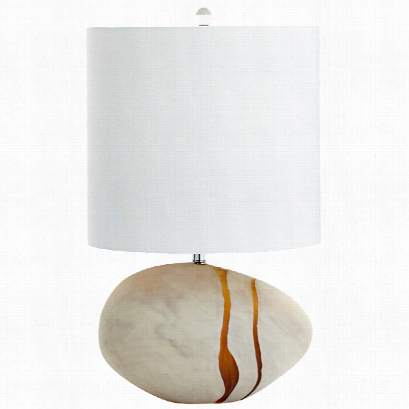 Contemporary Tiber Small  Amber Glass 23 1/2-inch-h 3-light Atblle Lamp
