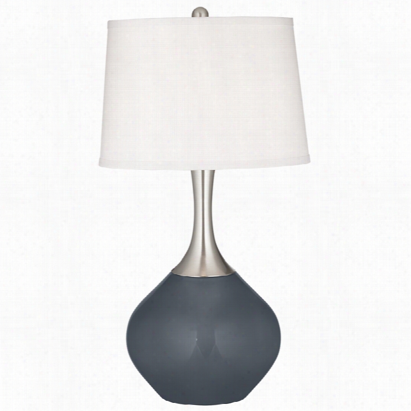 Contemporary Turbulence Spencer Gray 31-inch-h Table Lamp