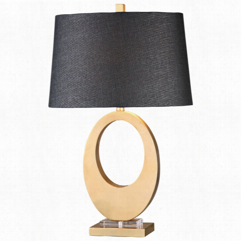 Contemporary Uttermso T Cadore Gold Open Desitn 28-inch-h Table Lamp