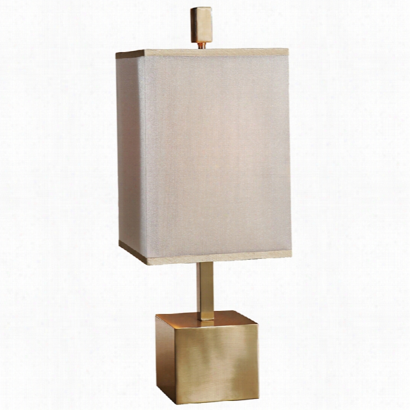 Contemporary Uttermost Flanaggan Brass Double Shade 27-inch-h Table Lamp