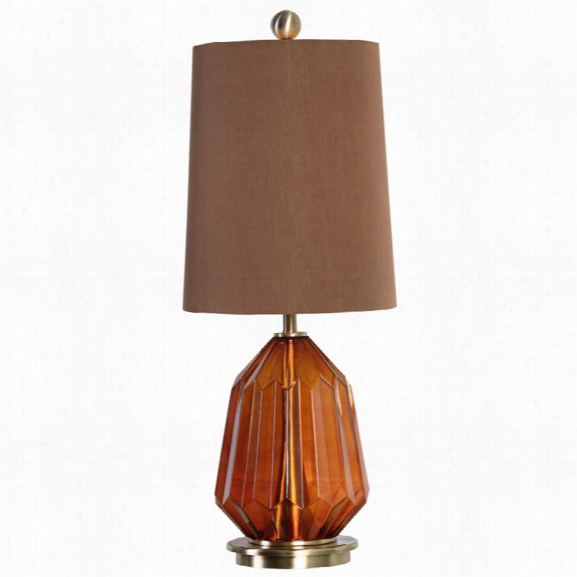 Co Ntemporary Uttermost Tomoma Dak Amber Glass Table Lamp