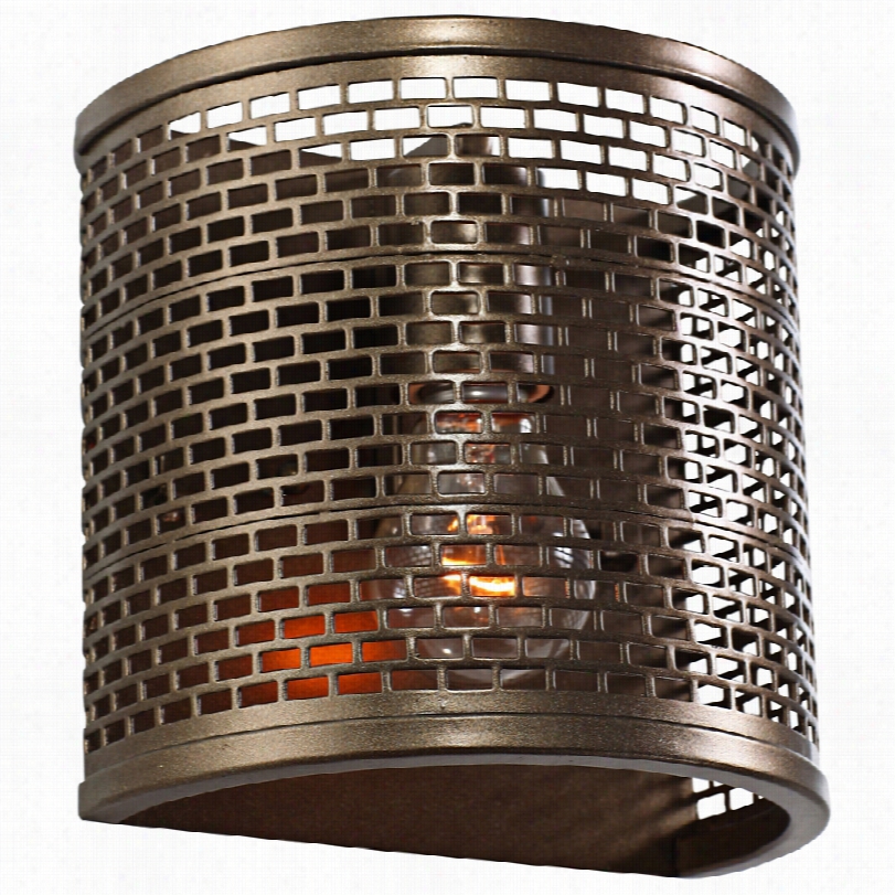 Contemorary Varaluz Lti-mesh Test New Bronze 9-inch-h Wall Sconce