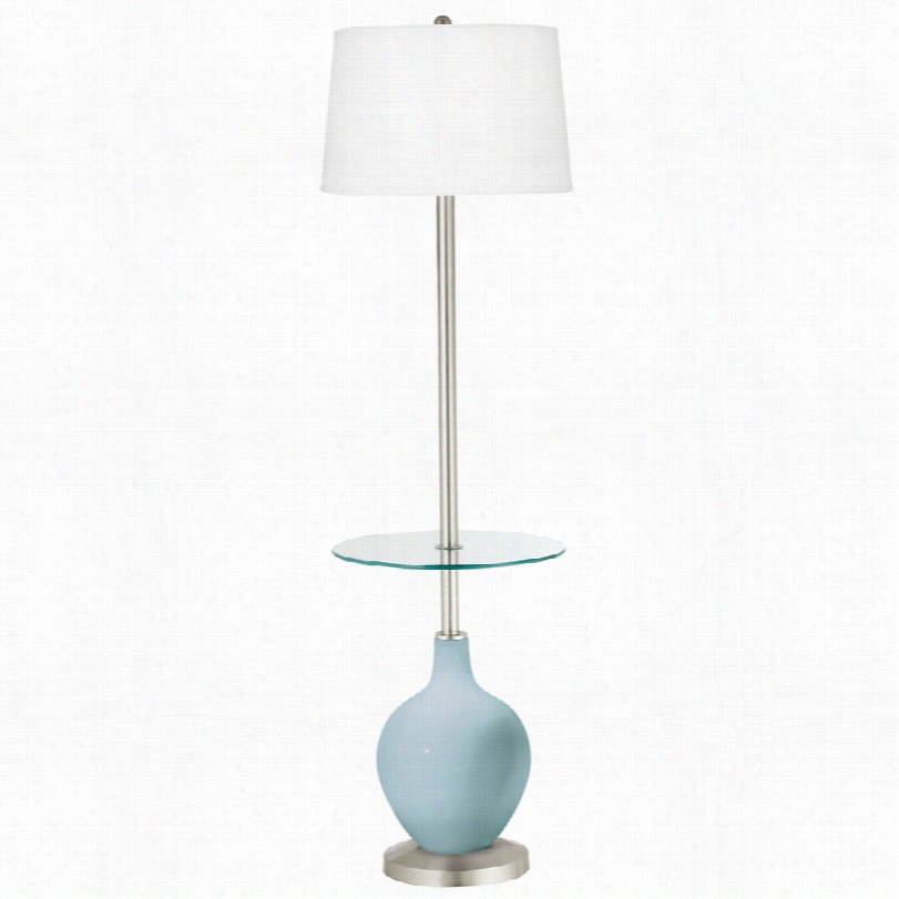 Contemporary Vast Ssky Livid Ovo Tra Y Tablee Floor Lamp