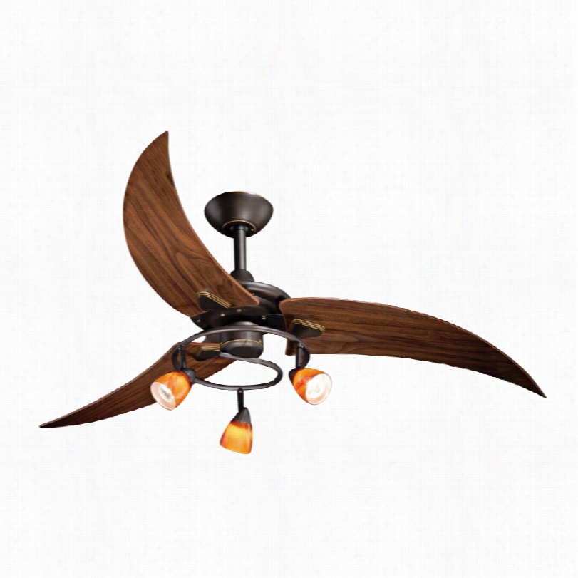 Contemporary Vaxcel Picard  Ceiling Fan -  48"" Oil Rubbed Bronze