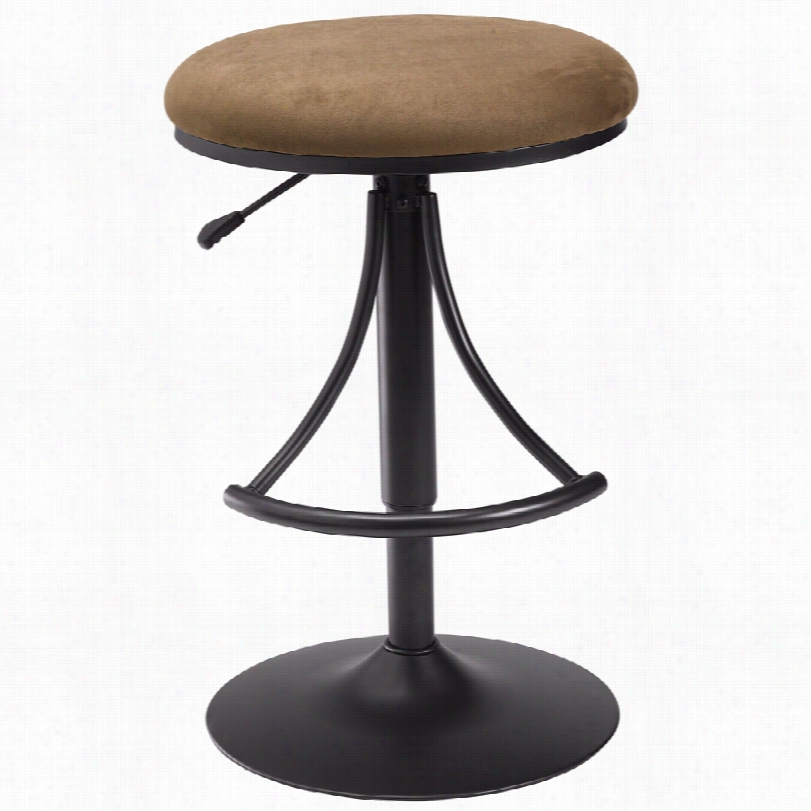Contemporary Venus Black Withbrown Swivel Hillsdale Bar Or Counter Stool