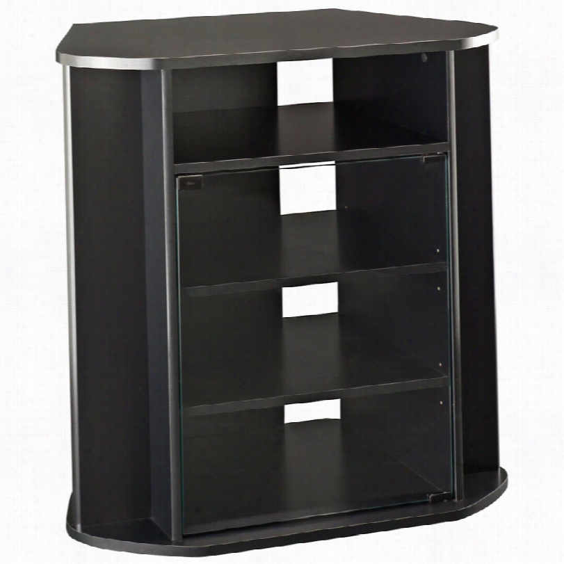 Cotemporrary Visions Black 31 1/4-inch-h Tall Storag Tv Stand