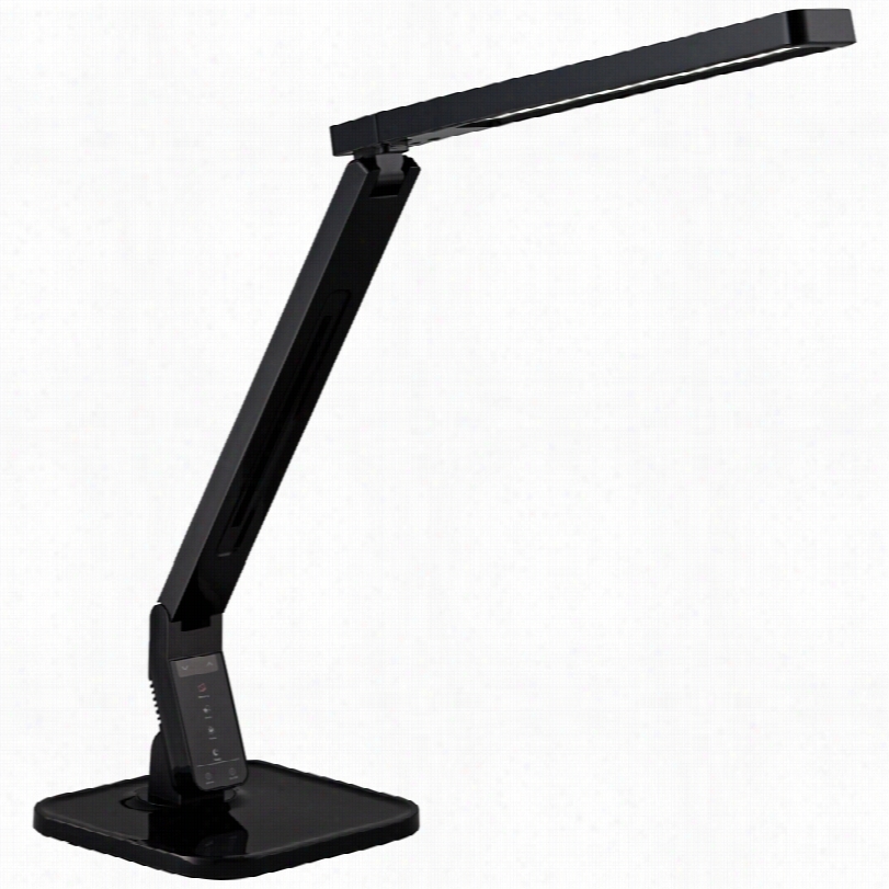 Cotnmporary Zion Led Black 18 1/2-inch- H Desk Lamp With Usb Port