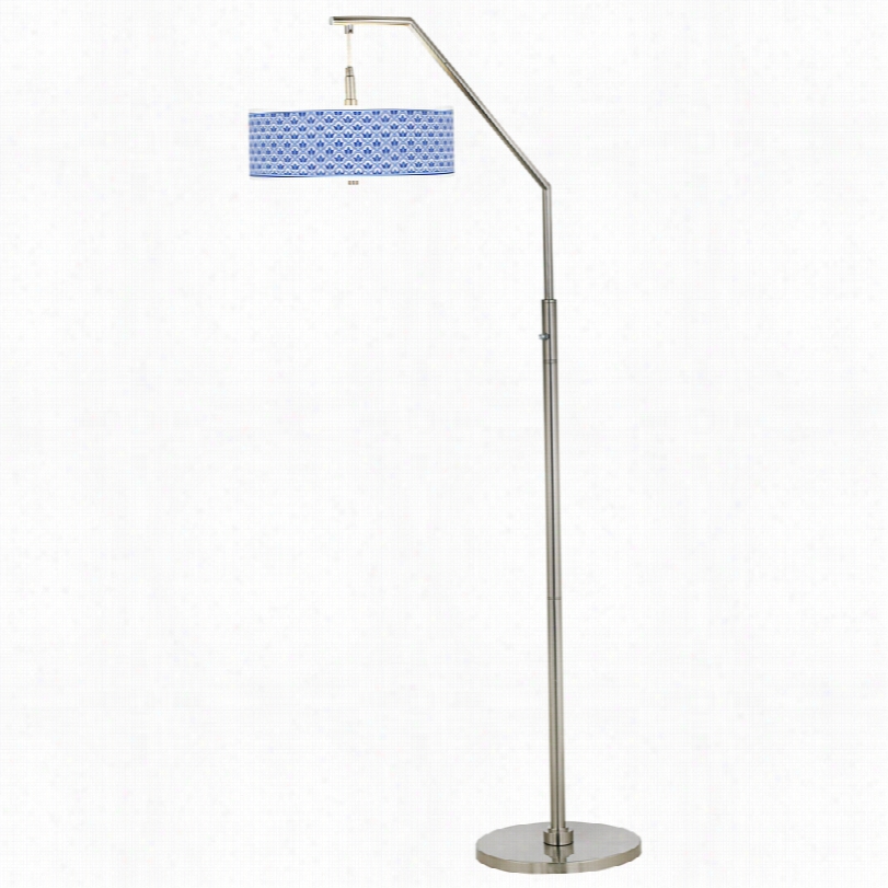 Traidti Onal Arabella Giclee Shade Arc Floor Lamp