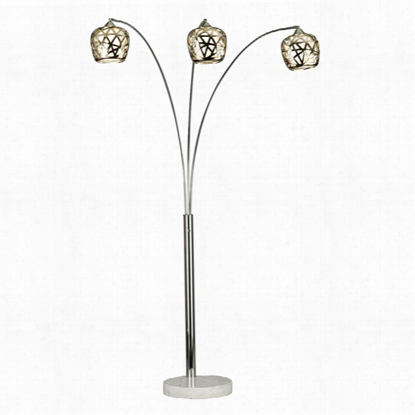 Transitional Bird's Nest 83-inch-h Nova Arc Floor Lamp