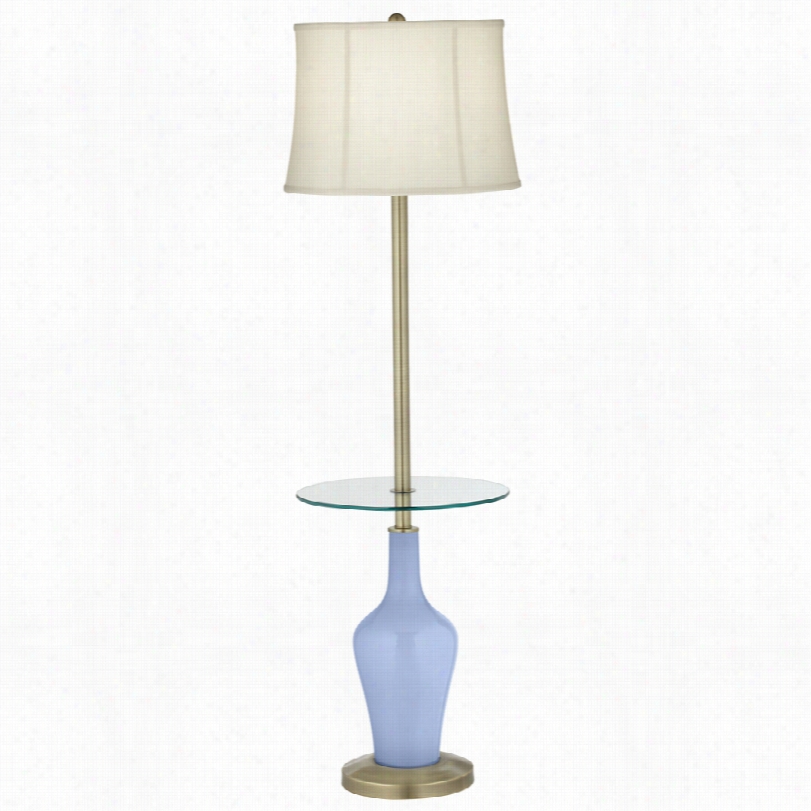 Transitional Color Plus␞ Lilac Glass Tray Index Floor Lamp