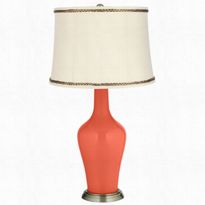 T Ransitiona Ldaring Orange Anya With Twist Trim 32 1/-4inch-h Table Lamp