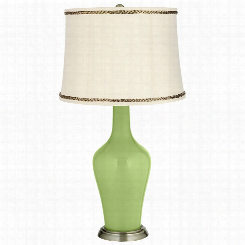 Transitional Lime Rickey And Twiist Trim 32  1/4-inch-h Anya Table Lamp