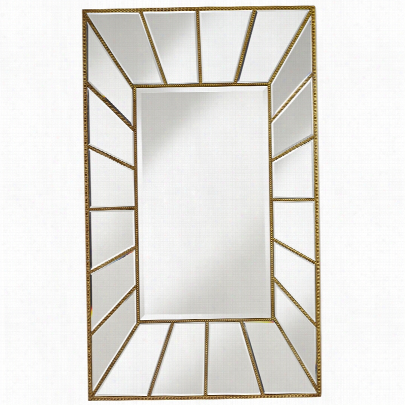 Contempora Ry Acusa Bronze Sunburst Wall Mirror-25 3/4""x45 1/2