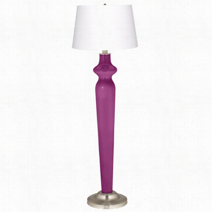 Contemporary Color Plus Verve Violet Lido 60-inch-h Floor Lamp