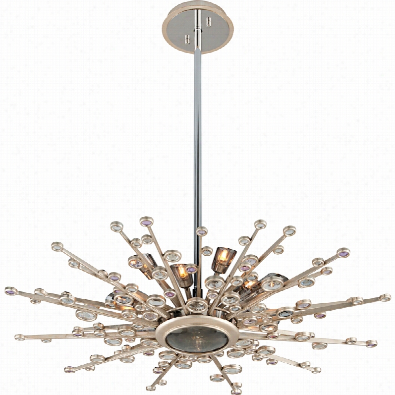 Contemporary Corbett Bi Bang 13-light Silver Leaf Appendix