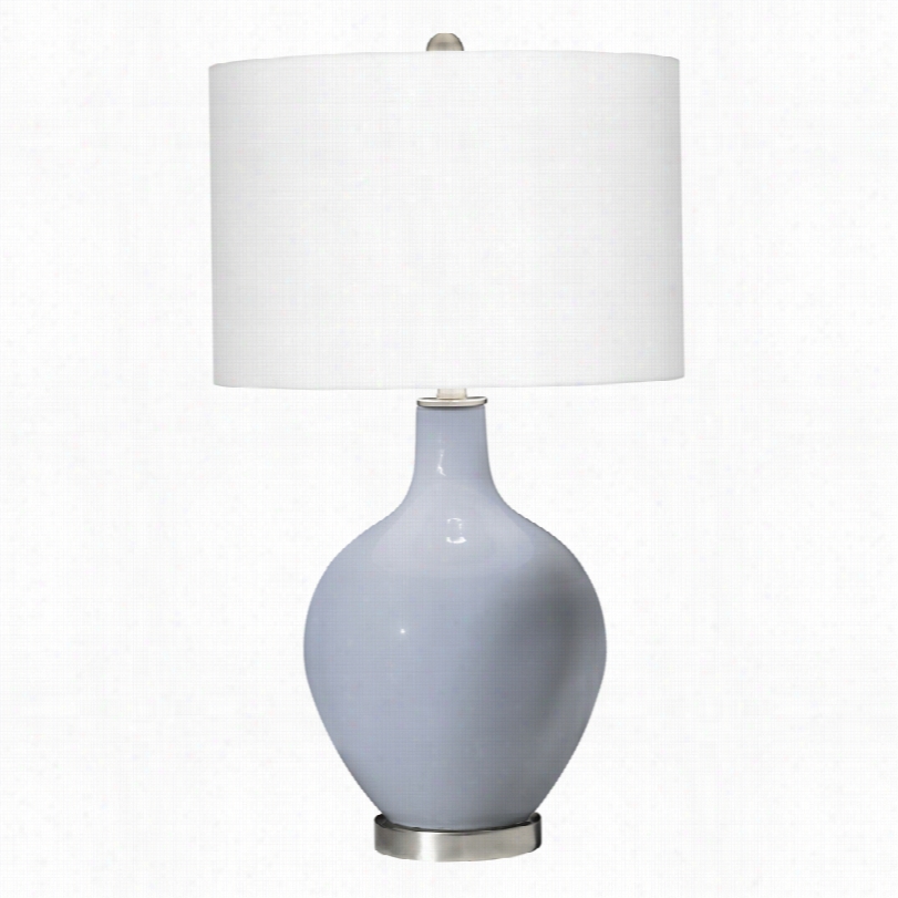 Contemporary Cosmos Blue 28 1/2-inch-h Ovo Table Lamp