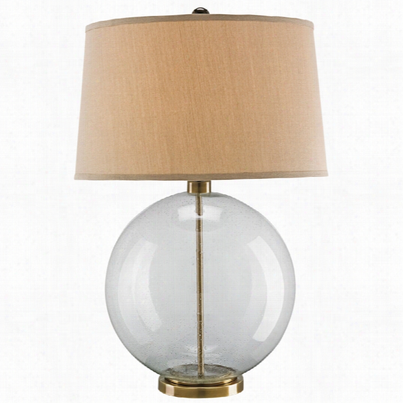 Contemporary Courtland Clear Glass Currey And Company Table Lamp