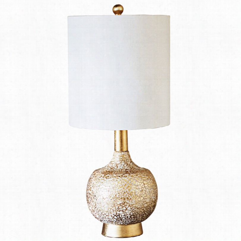 Contemporary Couture Atwater Gold Leaf Gourd 28-inch-h Table Lamp