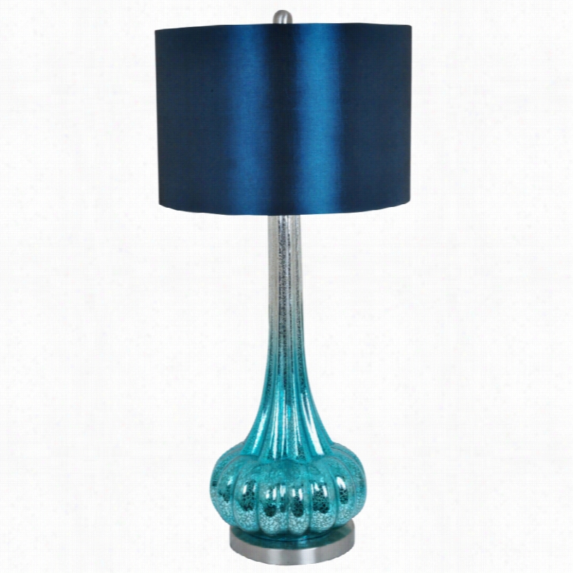 Contemporary Cresfview Peacock Blue 333-inch-h Table Lamp