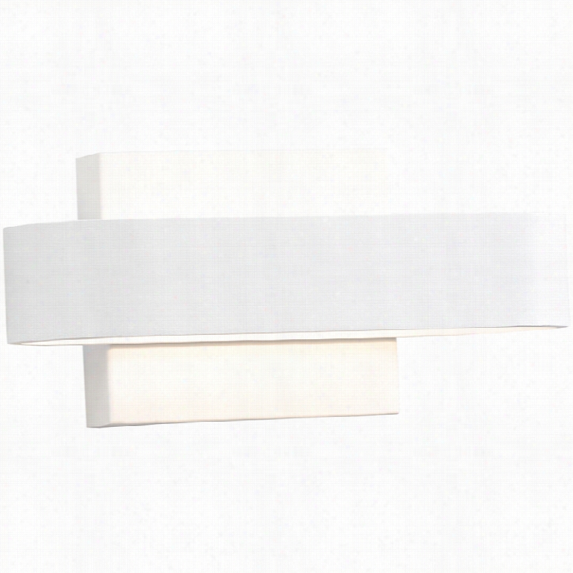 Contemporary Elan Circini Contemporary Led Geometric White Wall Sconce