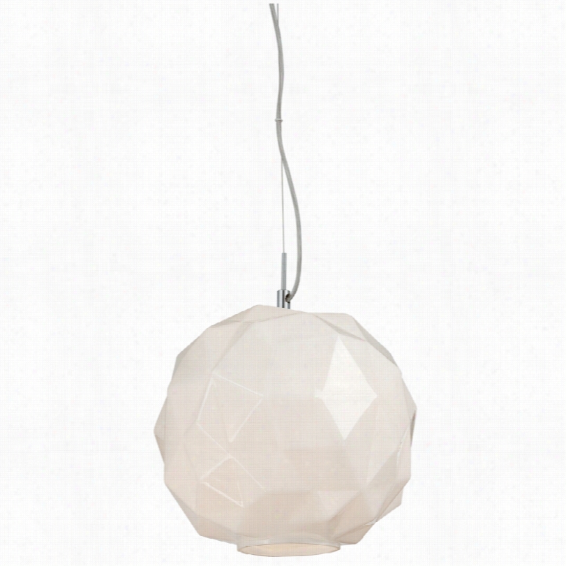 Contemporary Eurofas Sturio Opal  White Moedrn Mini Pendant