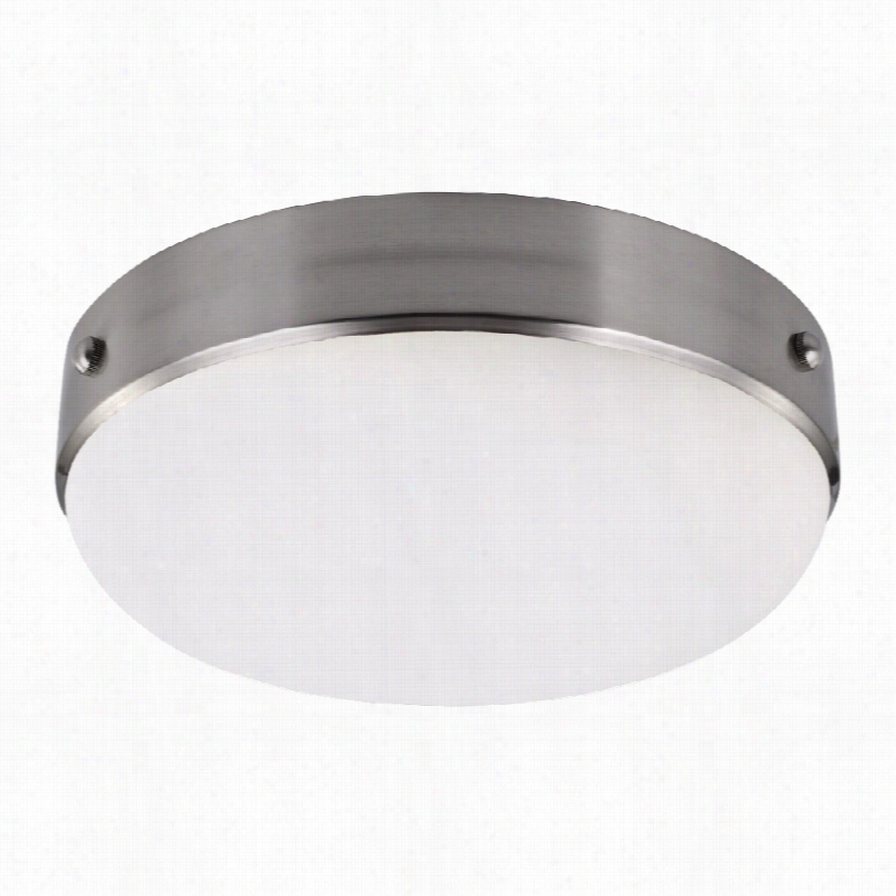 Contemporary Feiss Cadence Brushed Steel 13-inch-w Ceiling Ligh