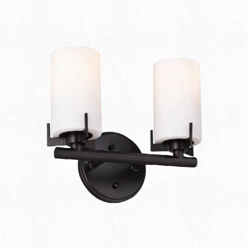 Contemporary Feiss Kentn Contemporary Oil-rubbed Bronze Bathroom Light